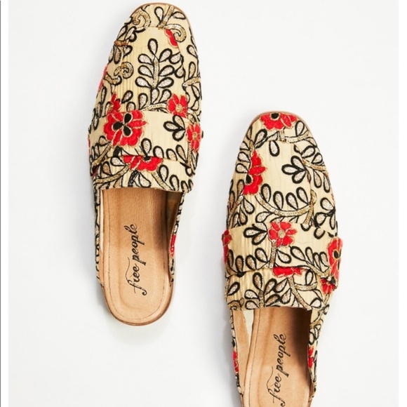Free People Shoes - Free People Brocade Loafer Slides